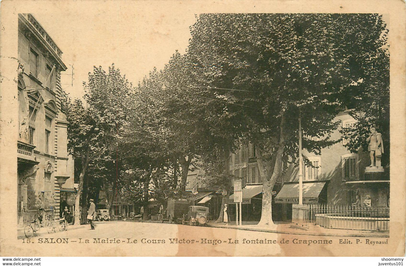 CPA Salon-La Mairie-Le Cours Victor Hugo-Timbre    L1296 - Salon De Provence