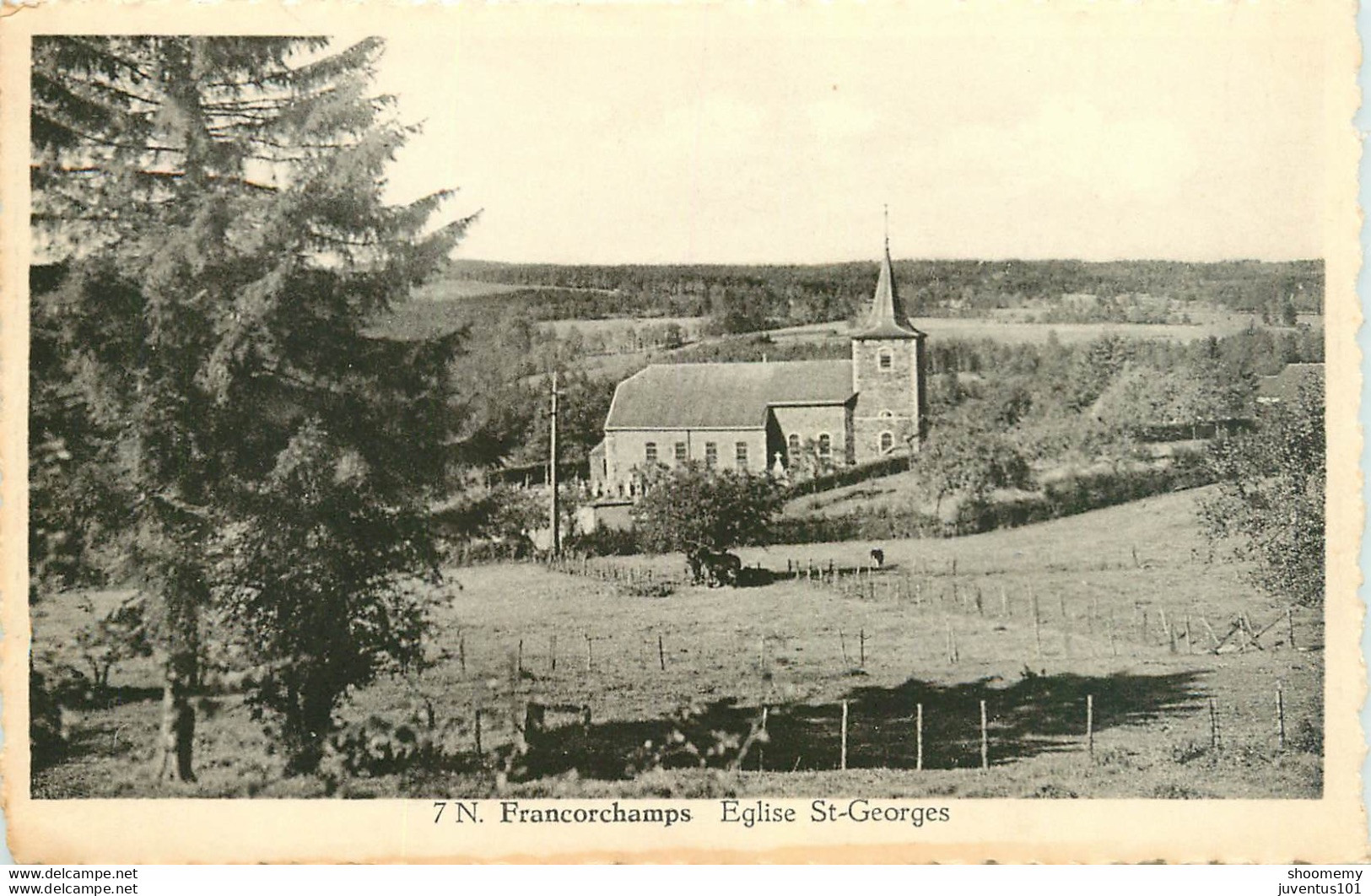 CPA Francorchamps-Eglise St-Georges-Timbre      L1986 - Other & Unclassified