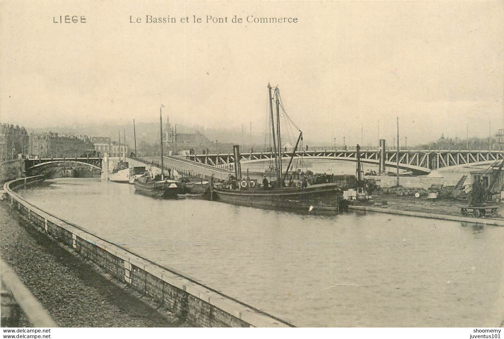 CPA Liége-Le Bassin Et Le Pont De Commerce      L1986 - Lüttich