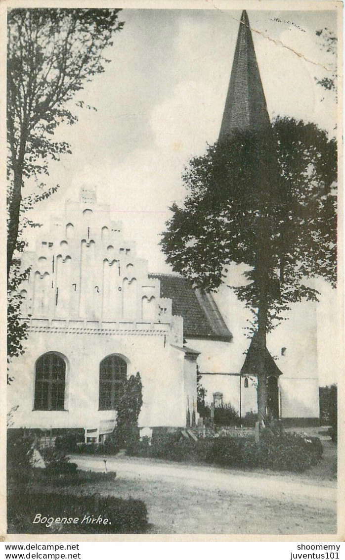 CPA Bogensee Kirke-Timbre-Pli     L1433 - Danemark