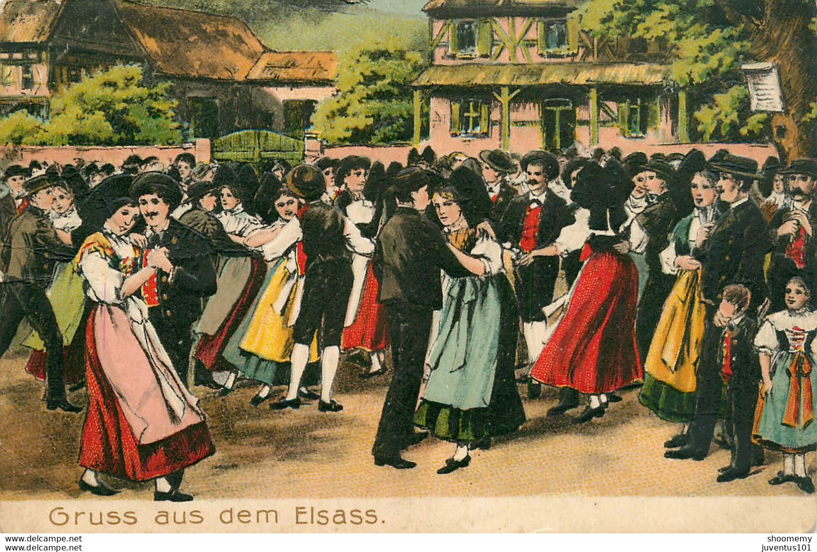 CPA Gruss Aus Dem Elsass     L1433 - Alsace