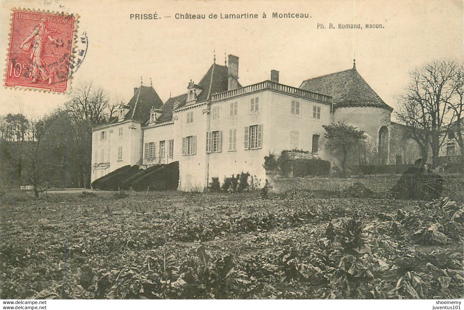 CPA Prissé-Château De Lamartine à Montceau    L1439 - Montceau Les Mines