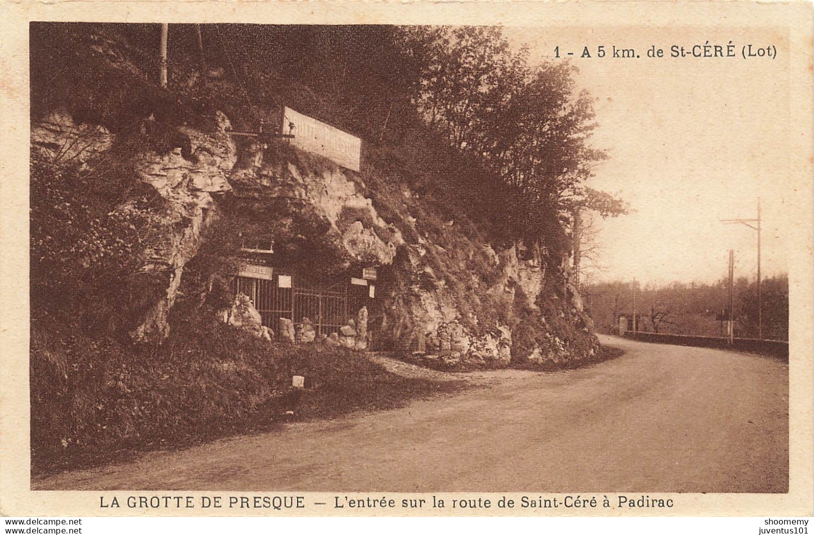 CPA La Grotte De Presque-L'entrée Sur La Route De Saint Cédé à Padirac     L2413 - Padirac