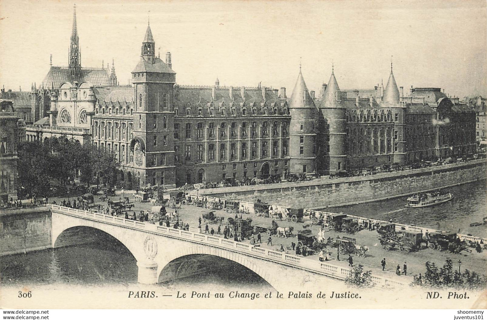 CPA Paris-Le Pont Au Change Et Le Palais De Justice-306     L2413 - Ponts