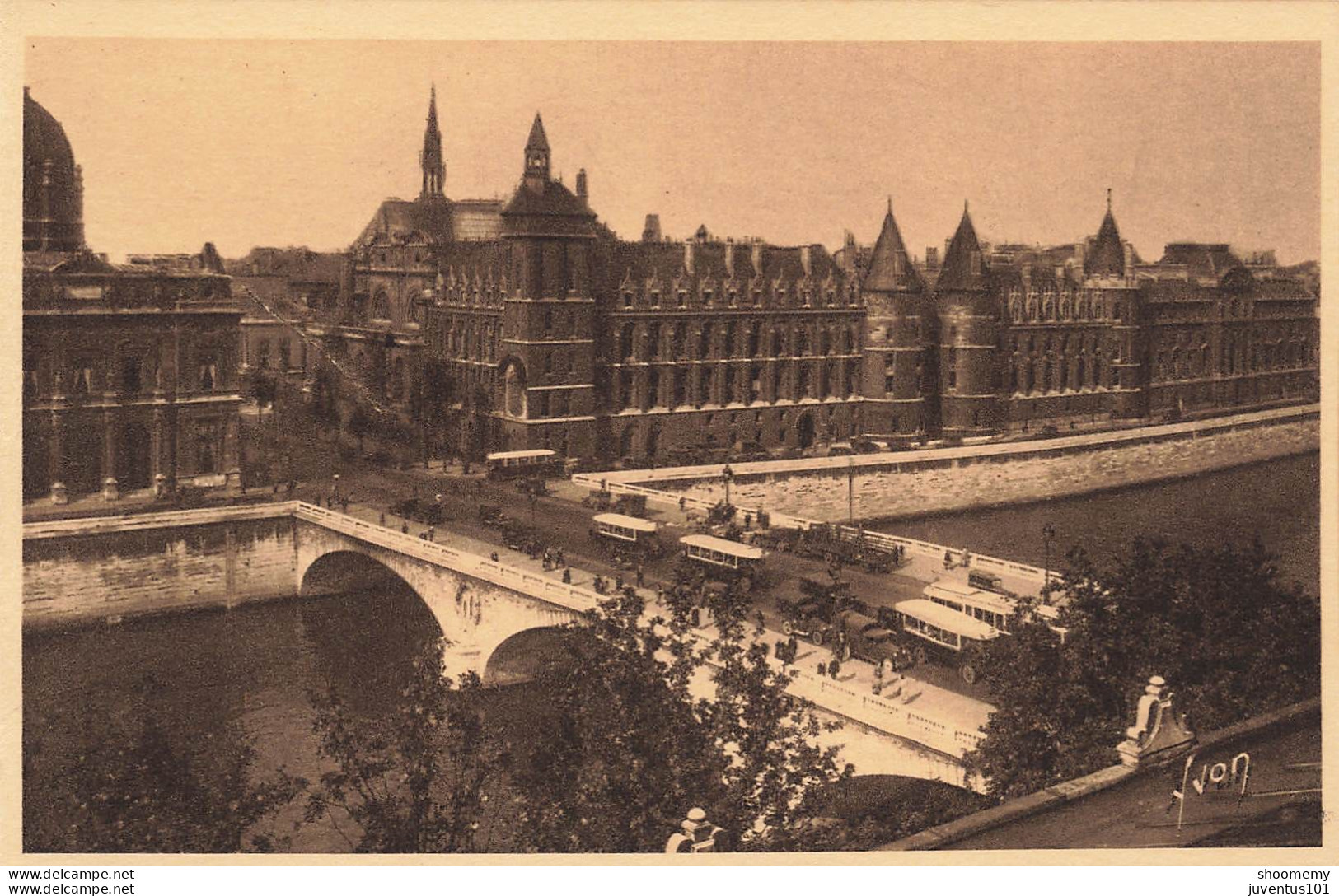CPA Paris En Flanant-Le Pont Au Change Et Le Palais De Justice-62     L2413 - Bridges