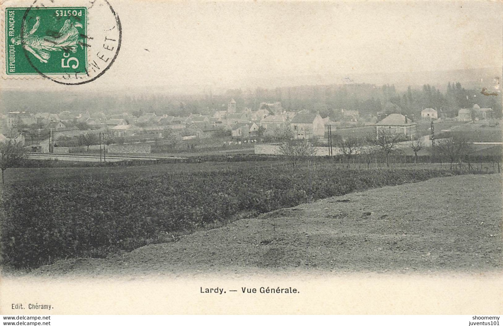 CPA Lardy-Vue Générale-Timbre-RARE      L2430 - Lardy