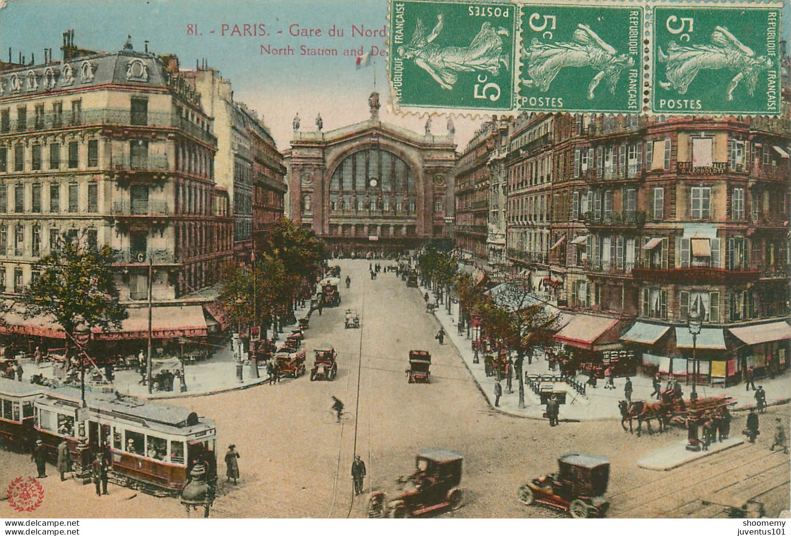 CPA Paris-Gare Du Nord-81-Timbre      L2358 - Métro Parisien, Gares