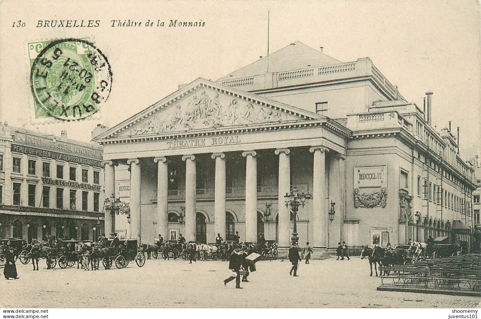 CPA Bruxelles-Théâtre De La Monnaie-130-Timbre       L2369 - Bauwerke, Gebäude