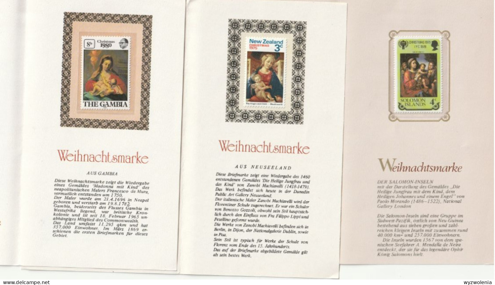 A 792) 6 Weihnachts-Wünsche Der Fa. Sieger, Weihnachts-Briefmarken Aus Aller Welt - Noël