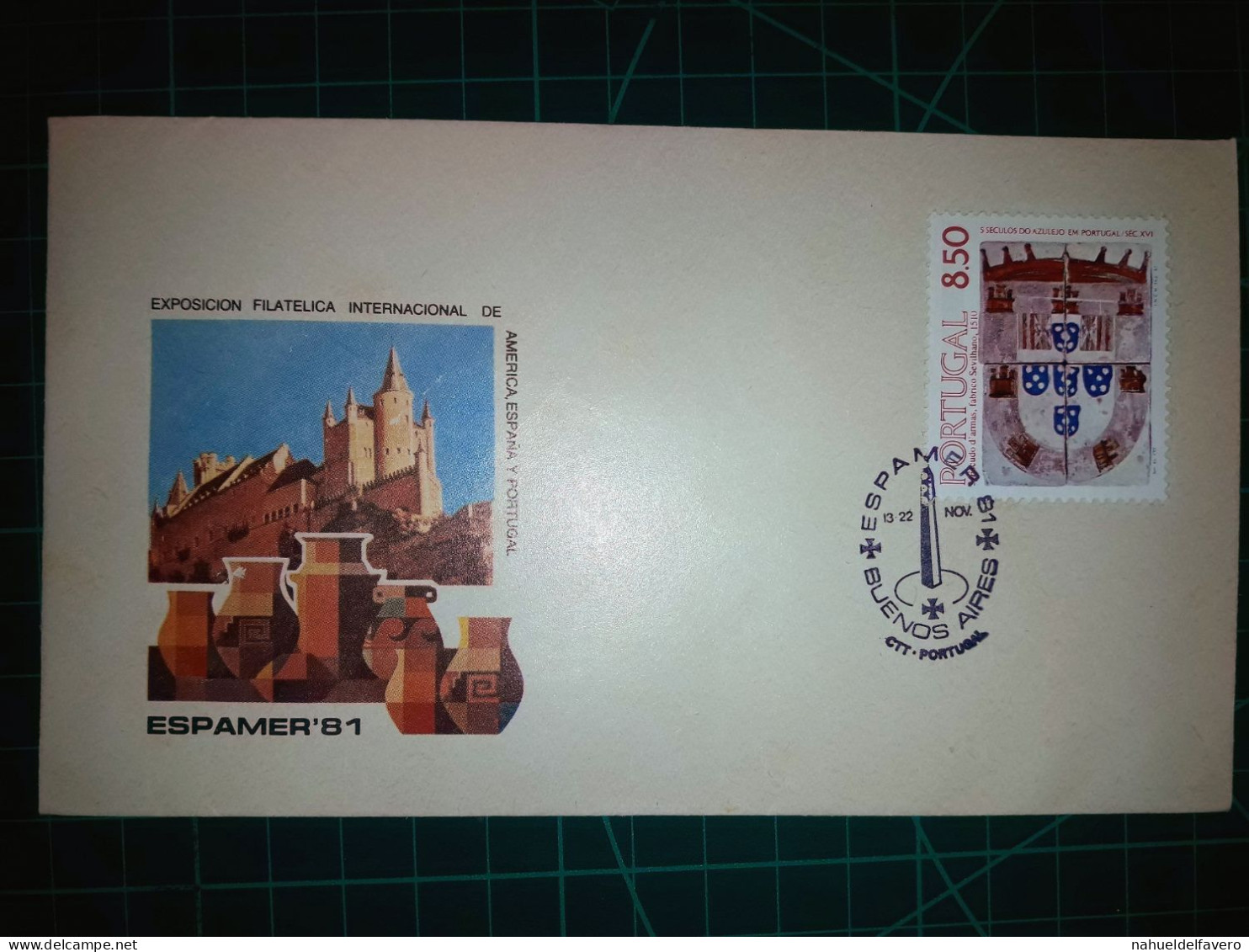 PORTUGAL, Enveloppe FDC Commémorative De "Espamer 81" Avec Cachet Spécial Et Beau Timbre-poste. Année 1981. - FDC