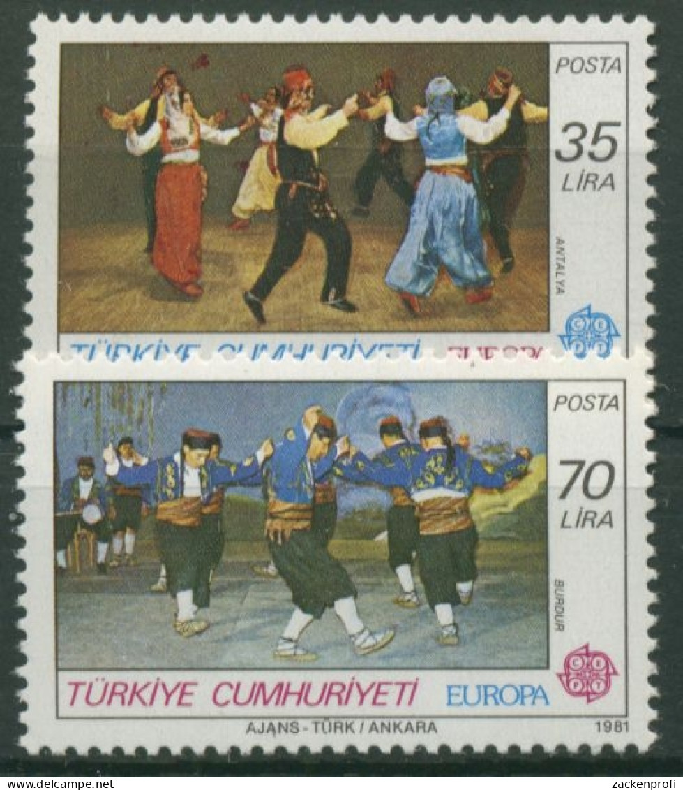 Türkei 1981 Europa CEPT: Folklore 2546/47 Postfrisch - Neufs