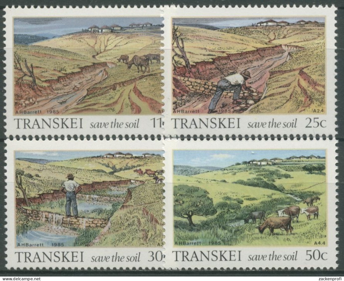 Transkei 1985 Bodenerhaltung Landwirtschaft 163/66 Postfrisch - Transkei