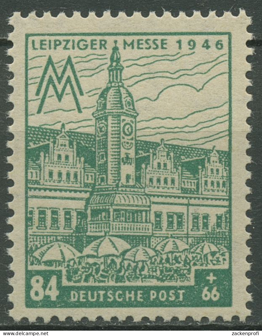 SBZ West-Sachsen 1946 Leipziger Messe Mit WZ X 165 A X B Postfrisch Geprüft - Autres & Non Classés