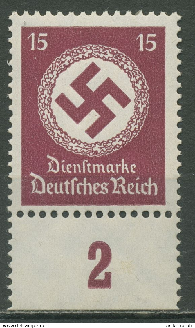 Deutsches Reich Dienst 1934/38 Platte Unterrand D 139 P UR Postfrisch - Dienstzegels