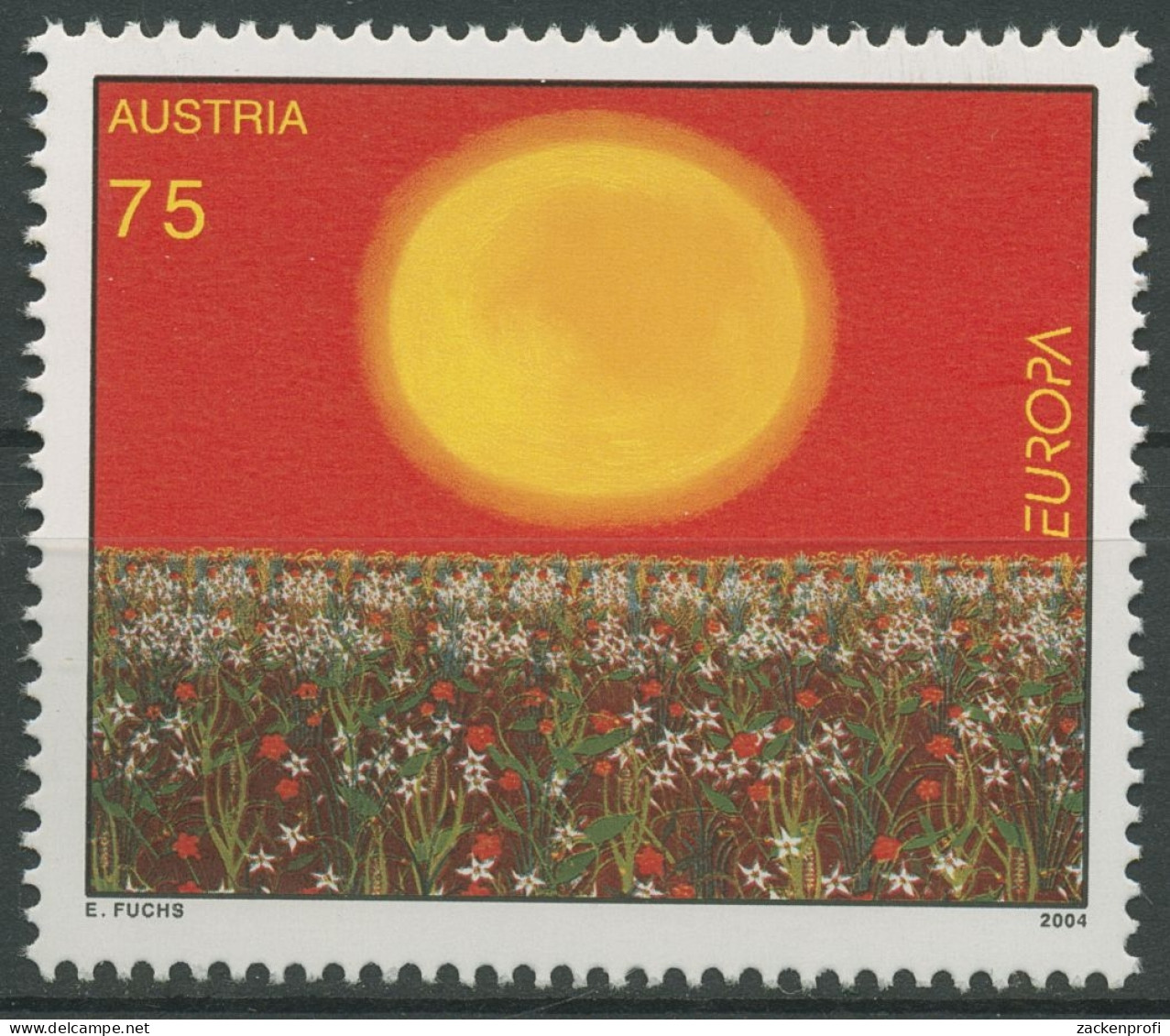 Österreich 2004 Europa CEPT Ferien Sonne Blumenfeld 2486 Postfrisch - Nuovi