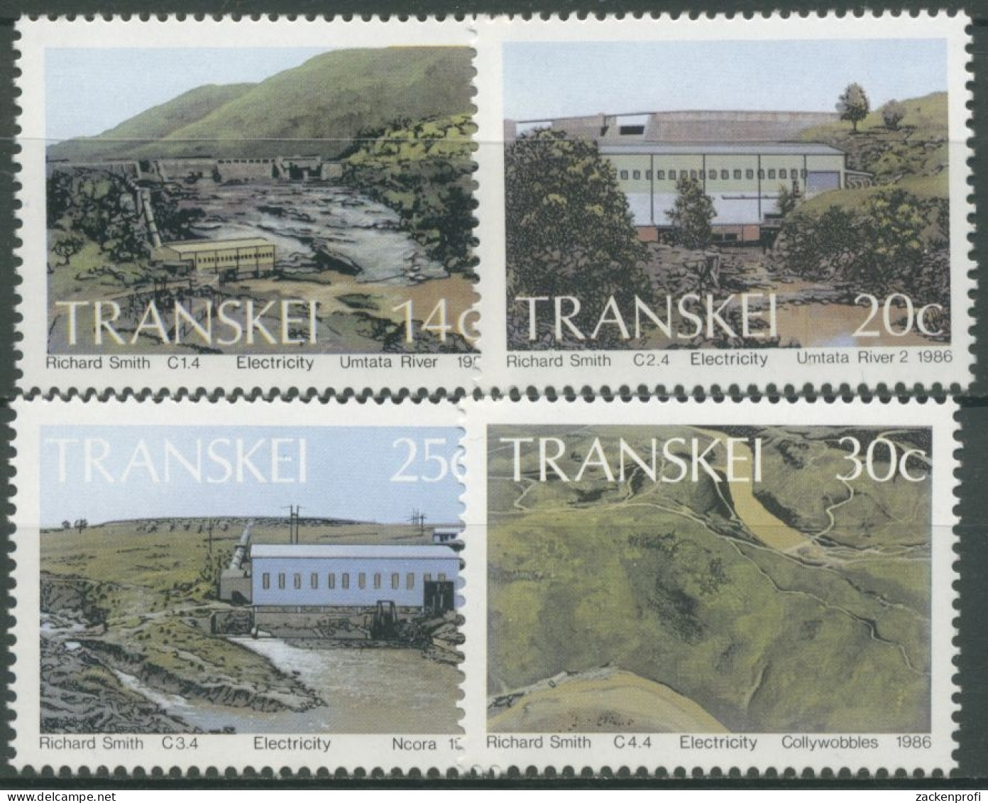Transkei 1986 Wasserkreftwerke Elektrizität 189/92 Postfrisch - Transkei