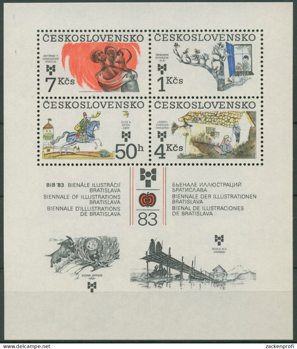 Tschechoslowakei 1983 Biennale Kinderbuch Block 55 Postfrisch (C91865) - Blocks & Kleinbögen