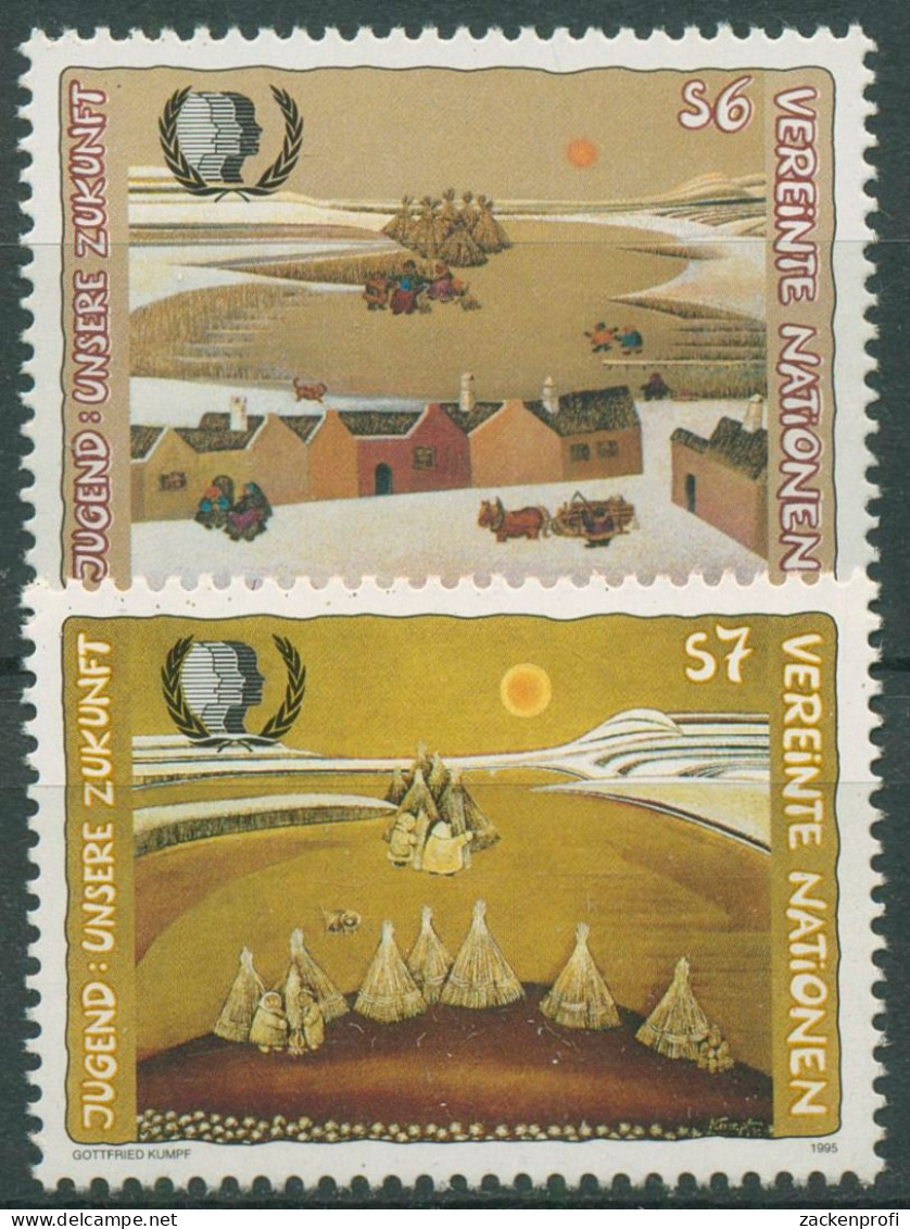 UNO Wien 1995 Jahr Der Jugend Gemälde 184/85 Postfrisch - Unused Stamps