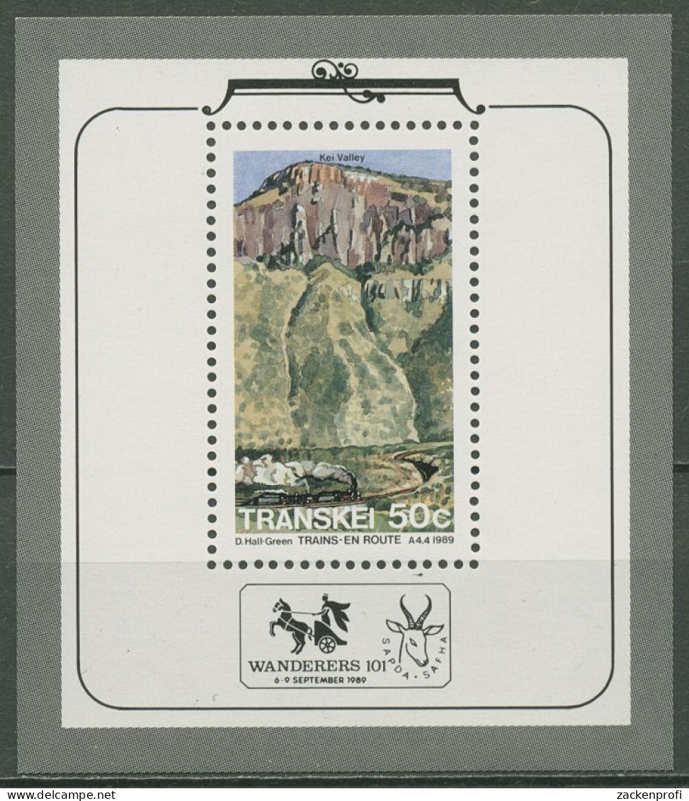 Transkei 1989 Eisenbahnen Und Landschaften Block 6 Postfrisch (C40186) - Transkei