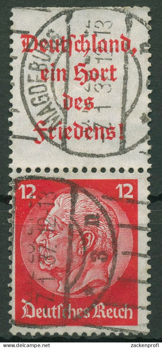 Deutsches Reich Zusammendrucke 1936/37 Hindenburg S 143 Gestempelt - Zusammendrucke