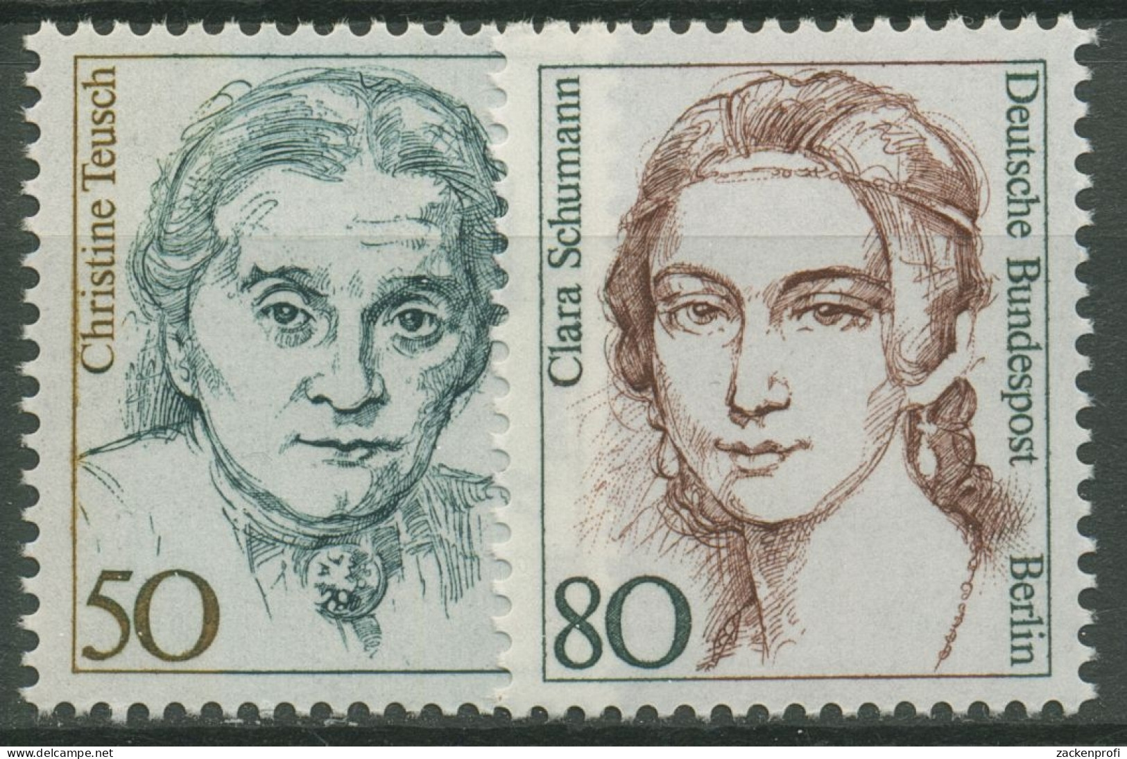 Berlin 1986 Berühmte Deutsche Frauen C.Teusch Clara Schumann 770/71 Postfrisch - Neufs