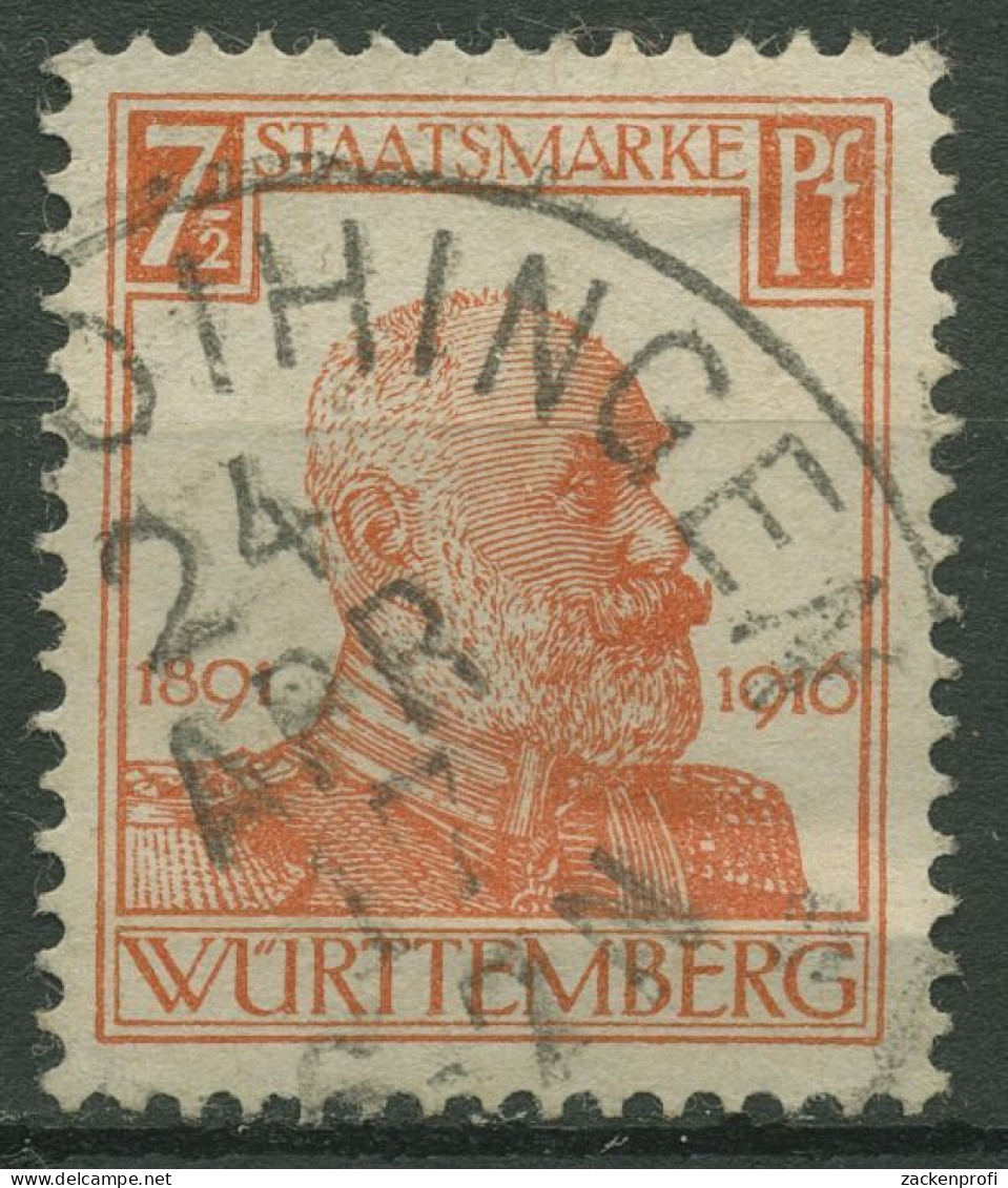 Württemberg Dienstmarken 1916 25 Jahre Regentschaft 242 Gestempelt - Used