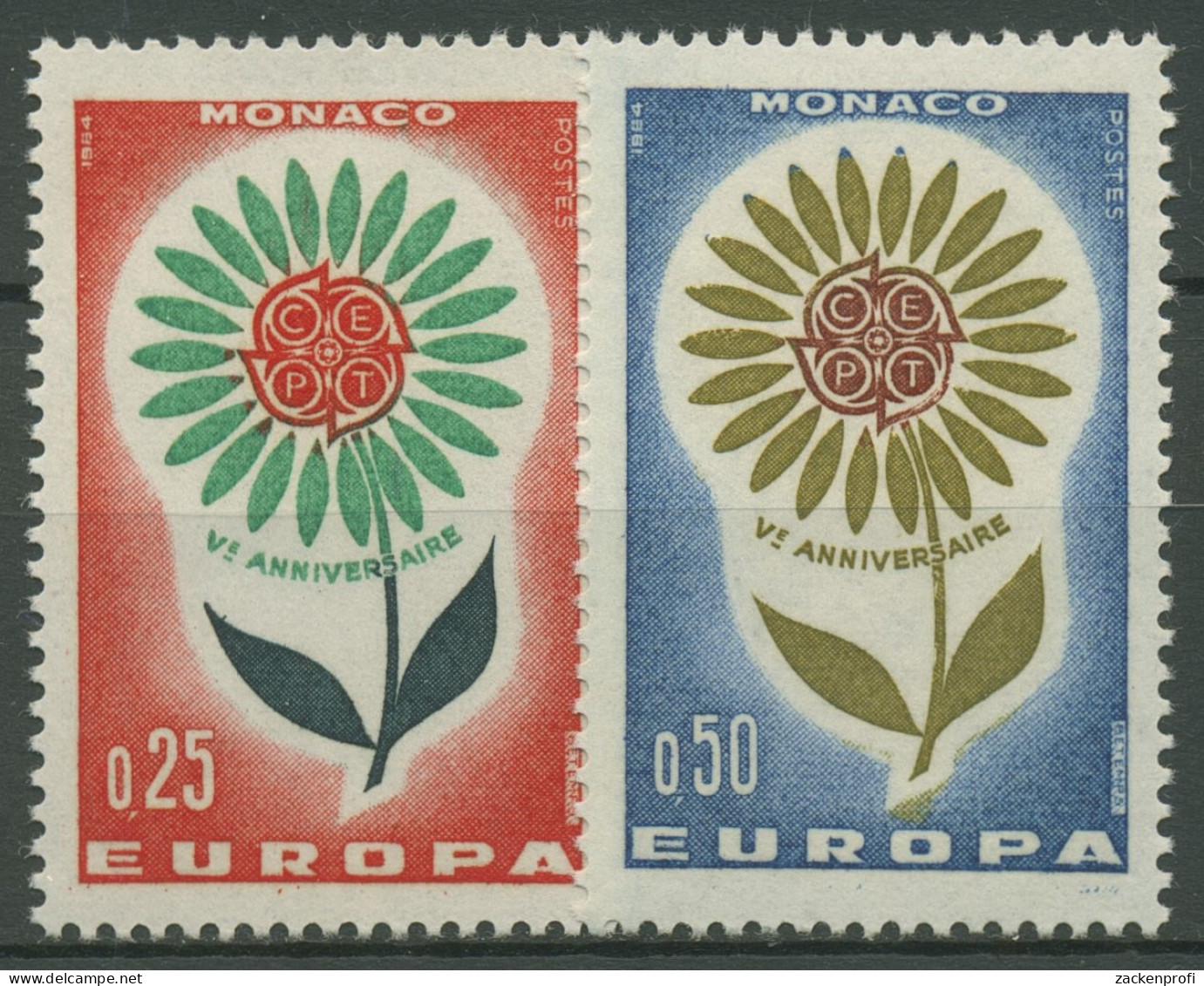 Monaco 1964 Europa CEPT Blume 782/83 Postfrisch - Unused Stamps