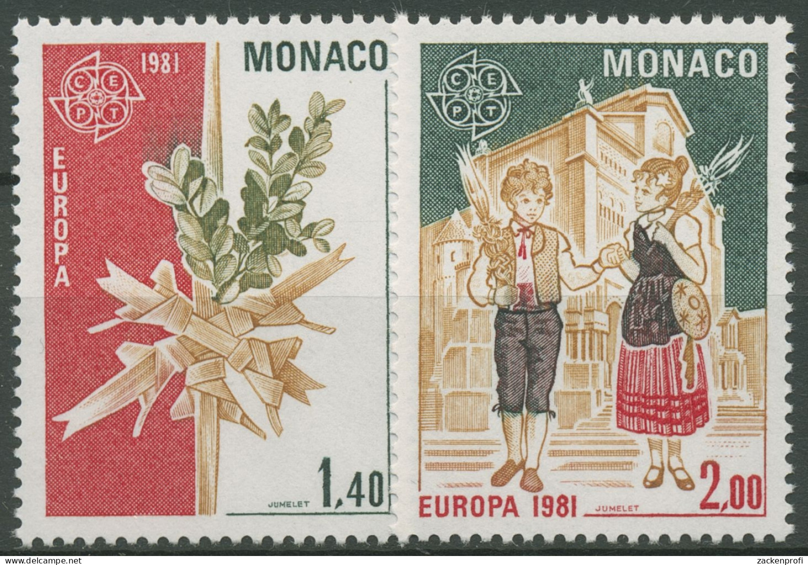 Monaco 1981 Europa CEPT Folklore 1473/74 Postfrisch - Ongebruikt