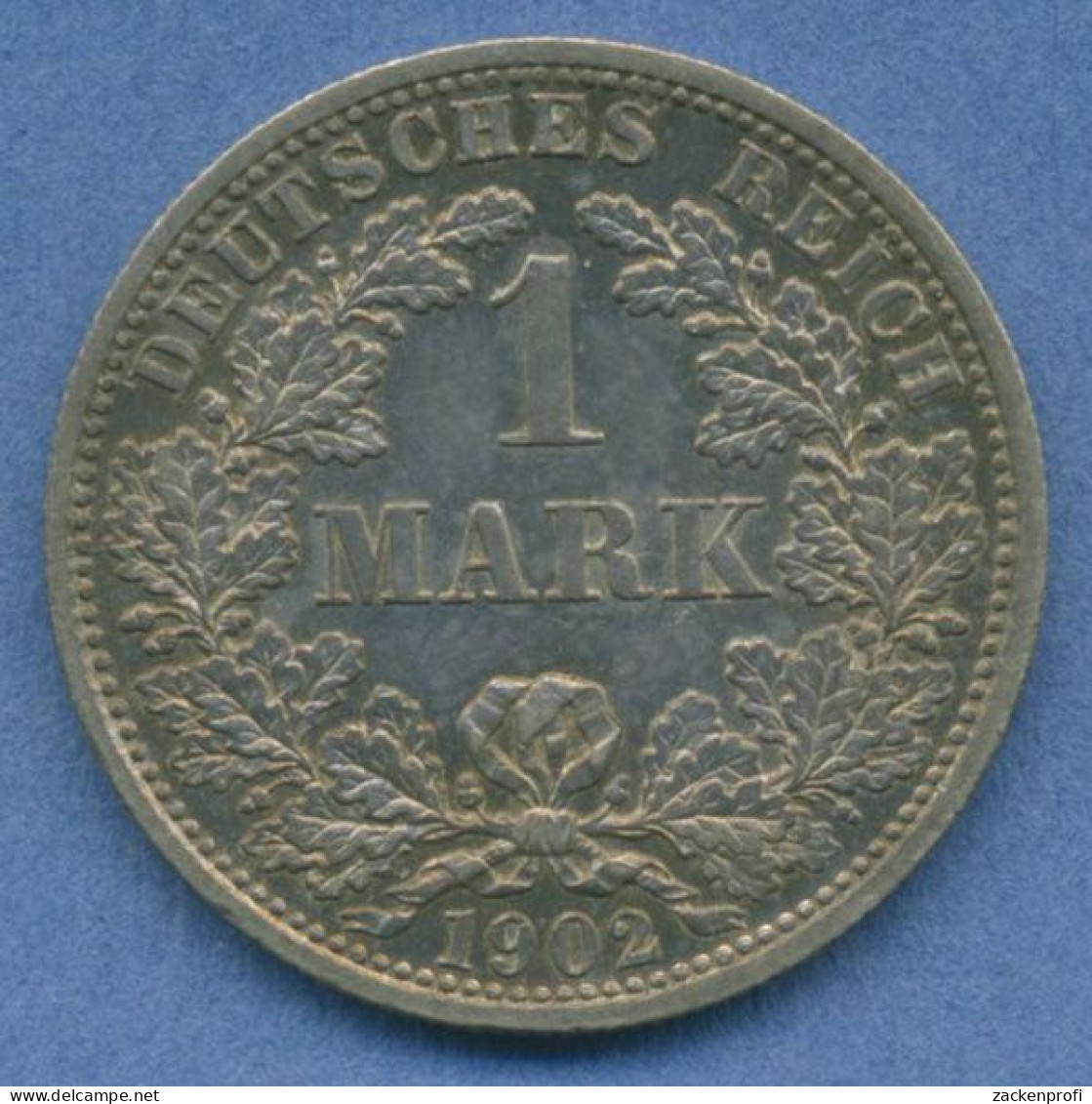 Deutsches Reich 1 Mark Kursmünze 1902 F, J 17 Fast St (m5820) - 1 Mark
