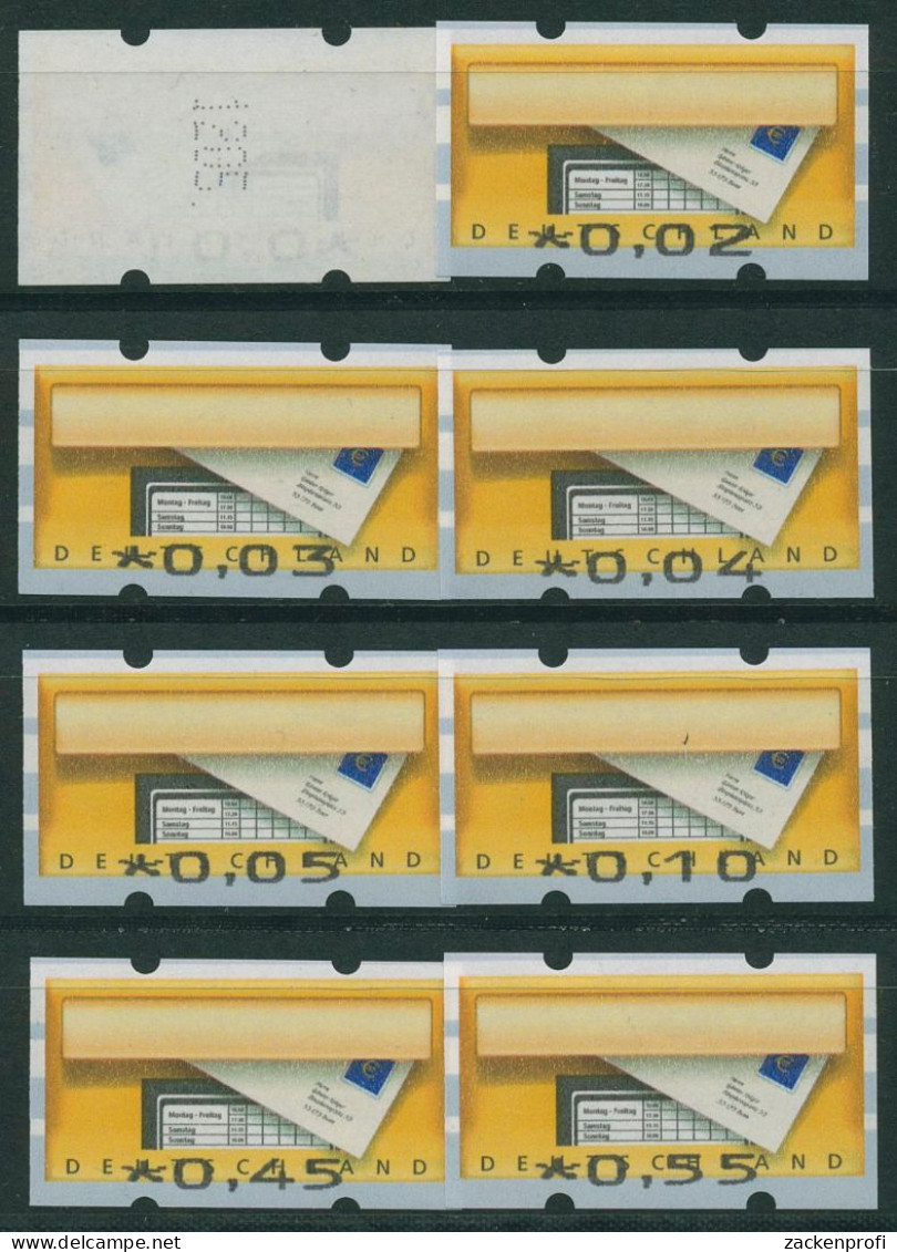 Bund ATM 2002 Mit Werteindruck-Type Der Nr. 6/7 (Satz RS 4) 5 F I Nr. Postfrisch - Viñetas De Franqueo [ATM]