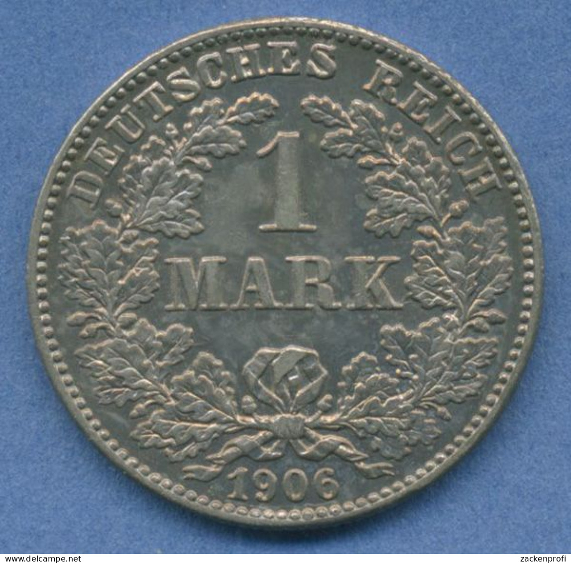 Deutsches Reich 1 Mark Kursmünze 1906 G, J 17 Vz/st (m5823) - 1 Mark
