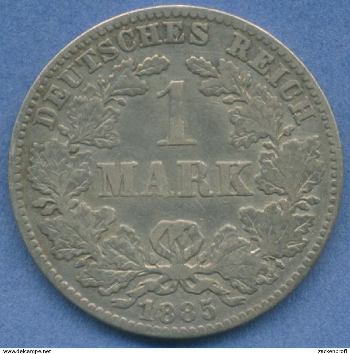 Deutsches Reich 1 Mark Kursmünze 1885 J, J 9 Sehr Schön (m5809) - 1 Mark