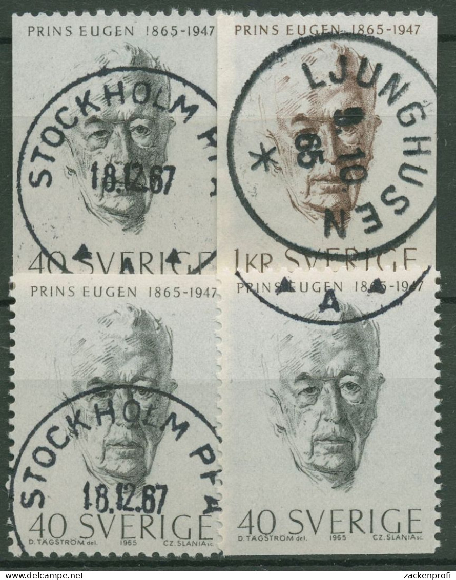 Schweden 1965 Maler Prinz Eugen 536/37 Gestempelt - Used Stamps