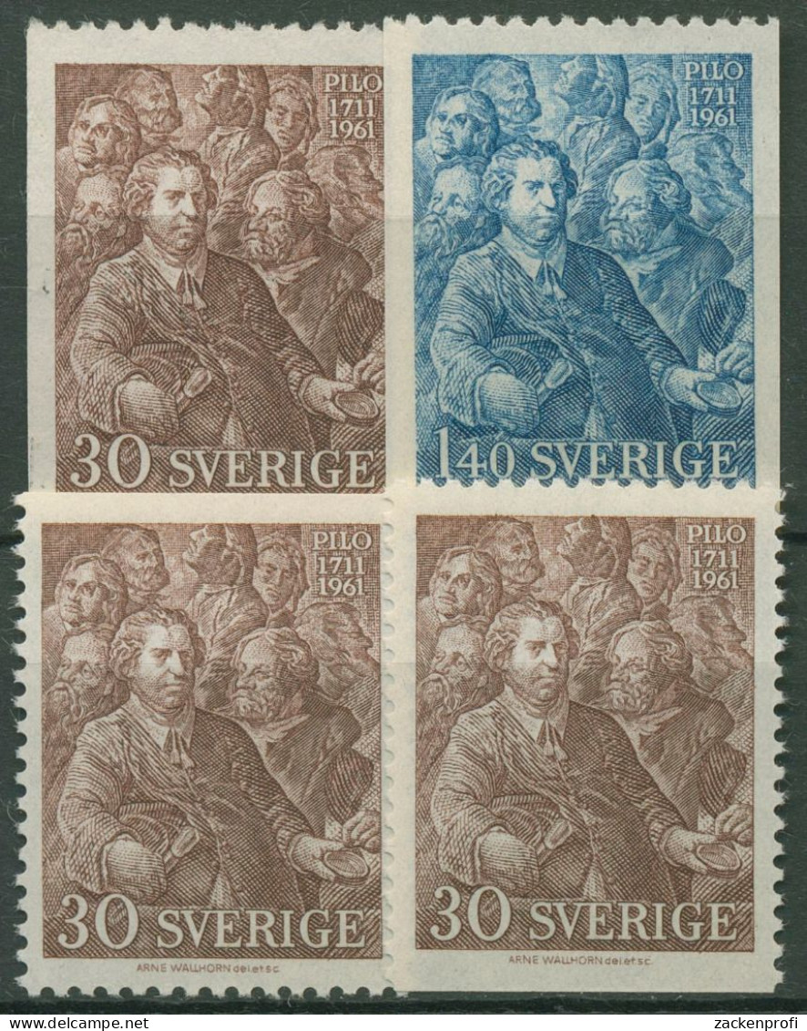 Schweden 1961 Gemälde Carl Gustav Pilo 471/72 Postfrisch - Unused Stamps