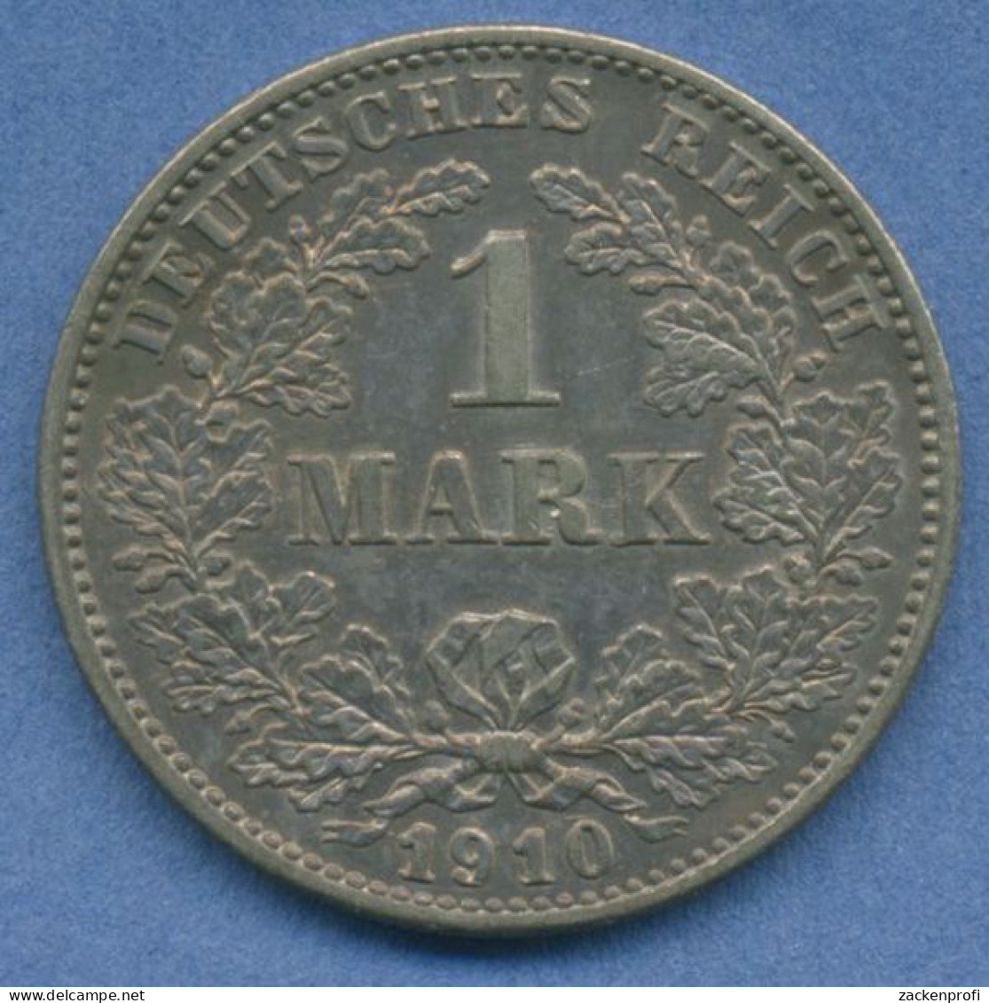 Deutsches Reich 1 Mark Kursmünze 1910 G, J 17 Fast St (m5836) - 1 Mark