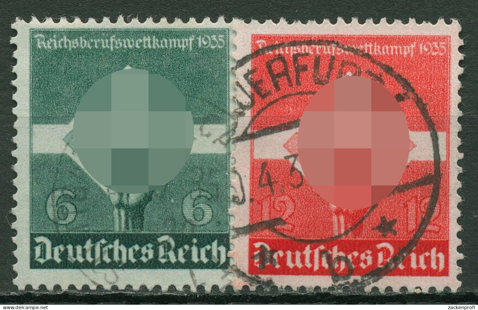 Deutsches Reich 1935 Reichsberufswettkampf 571/72 X TOP-Stempel - Usados