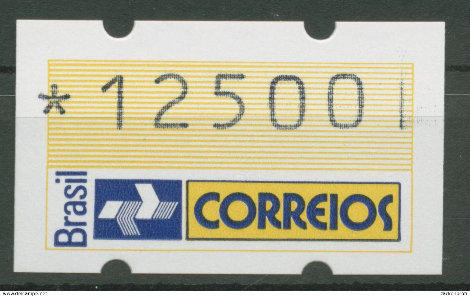 Brasilien 1993 Automatenmarken Einzelwert ATM 4 Postfrisch - Franking Labels