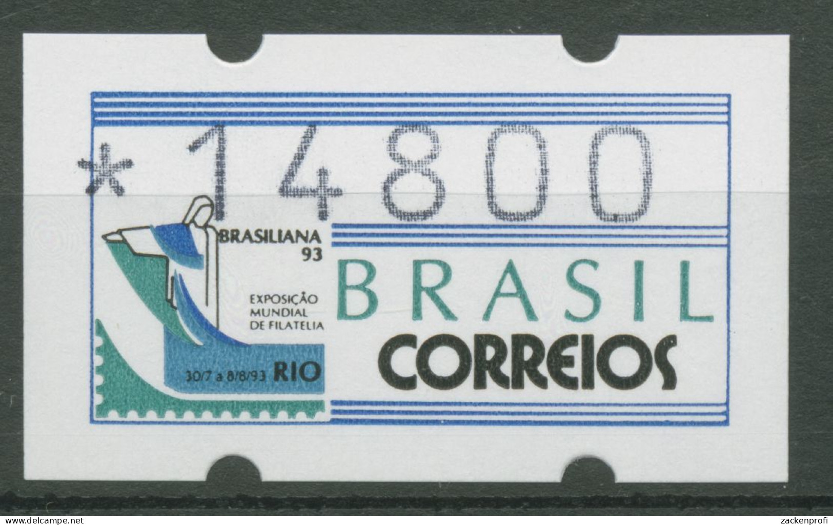 Brasilien 1993 Automatenmarken Einzelwert ATM 5 Postfrisch - Affrancature Meccaniche/Frama