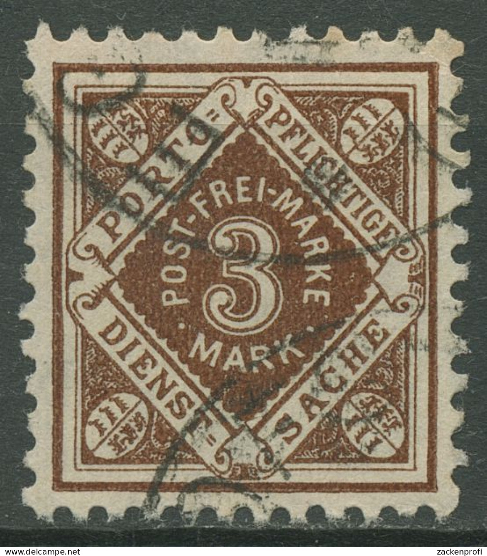 Württemberg Dienstmarken 1921 Ziffer In Raute 158 Gestempelt - Used