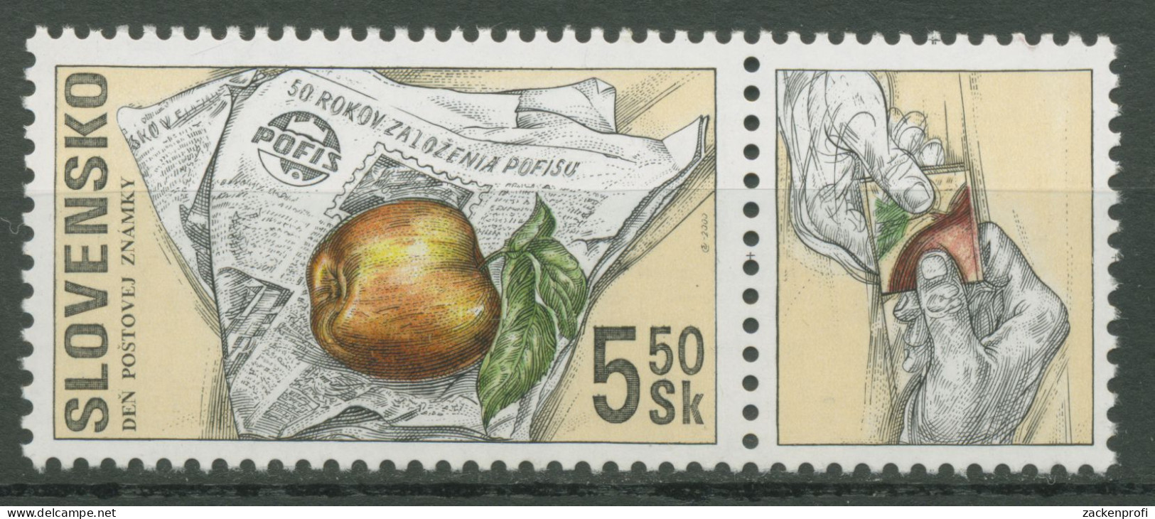 Slowakei 2000 Tag Der Briefmarke POFIS Zeitschrift 383 Zf Postfrisch - Ungebraucht