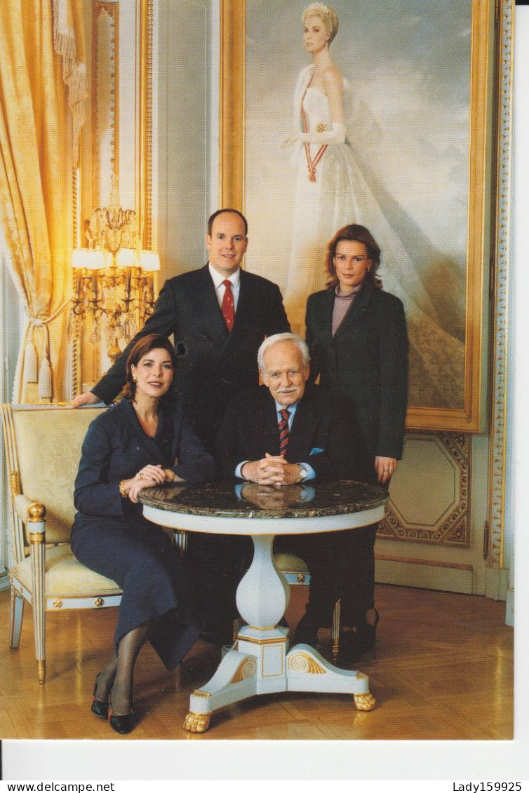 Le Prince Souverain (Rainier III )  Prince Héréditaire Albert II  Princesse De Hanovre  Et La Princesse Stéphanie - Familias Reales