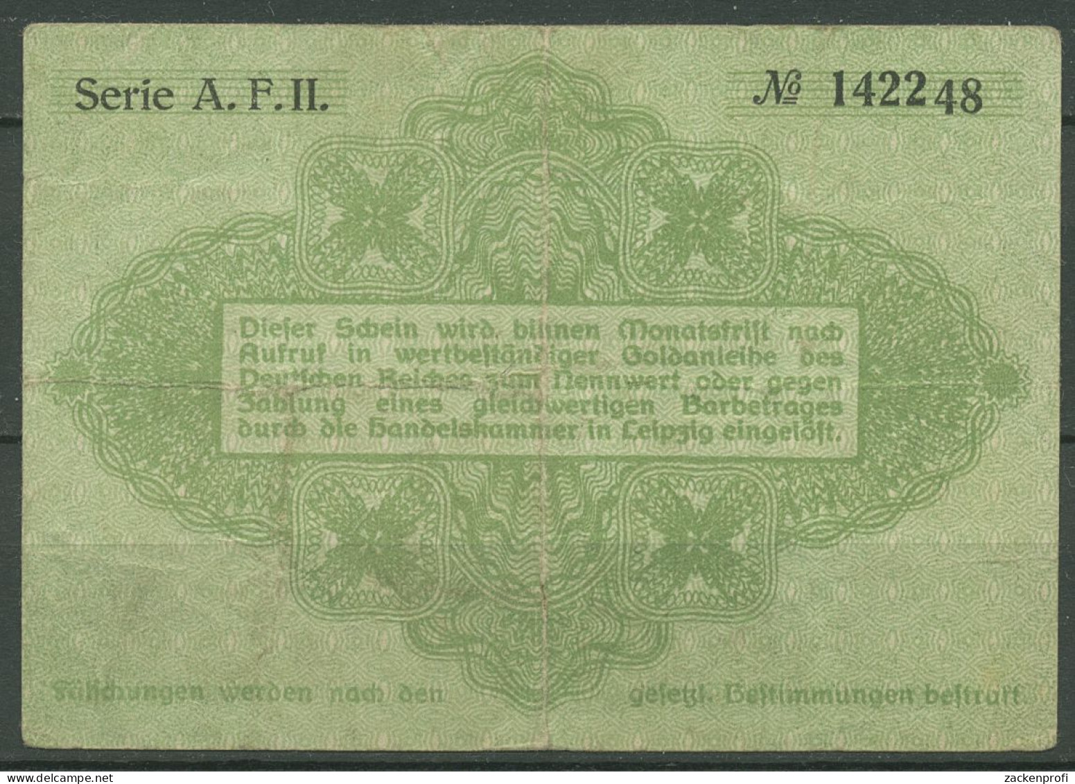 Leipzig Handelskammer 50 Goldpfennig 1923, Gebraucht (K1591) - Autres & Non Classés