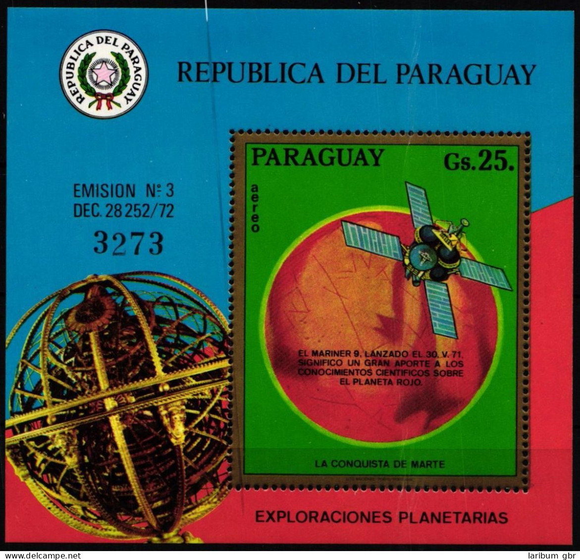 Paraguay Block 208 Postfrisch Raumfahrt #ND191 - Paraguay