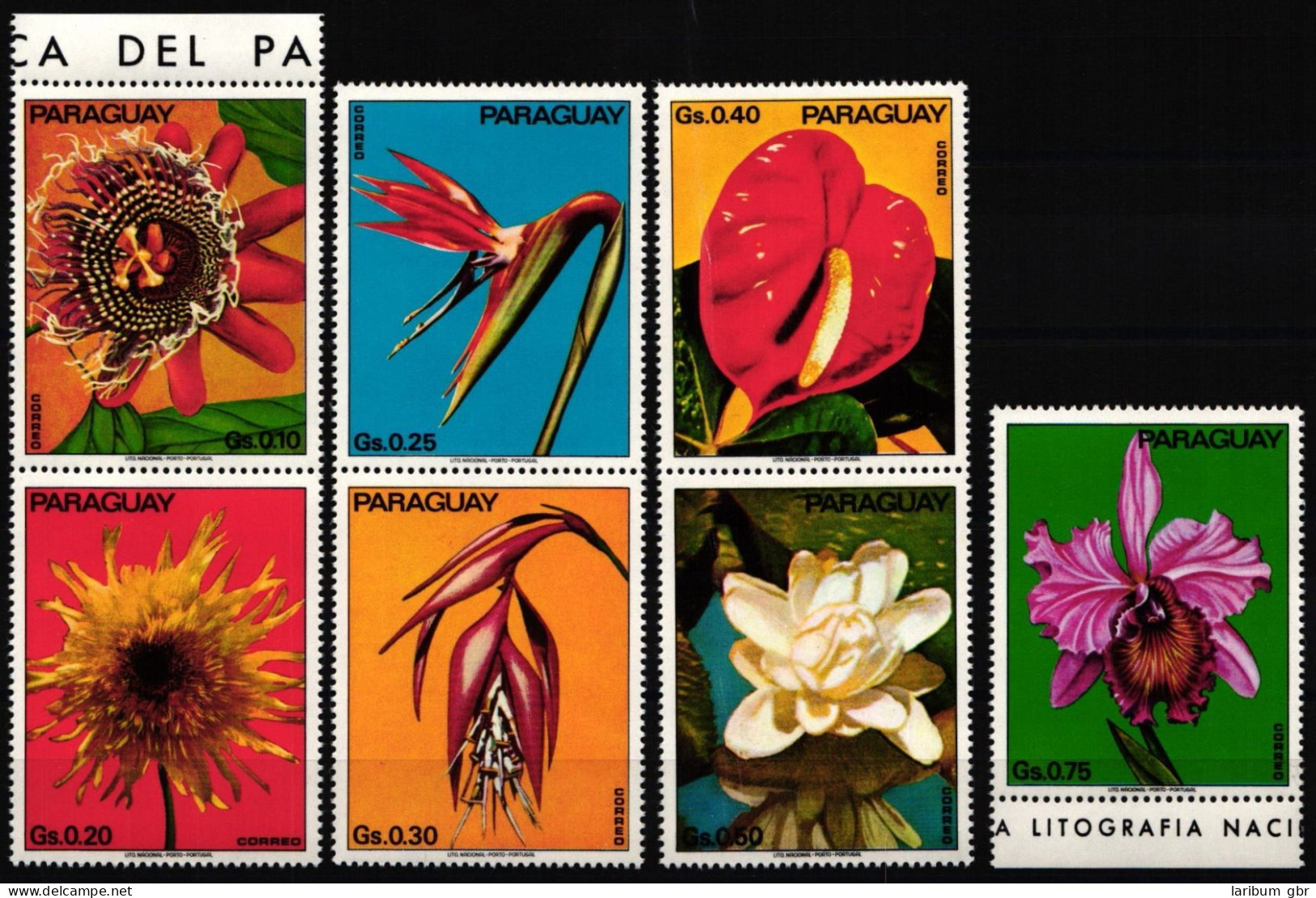 Paraguay 2525-2531 Postfrisch Blumen #ND197 - Paraguay