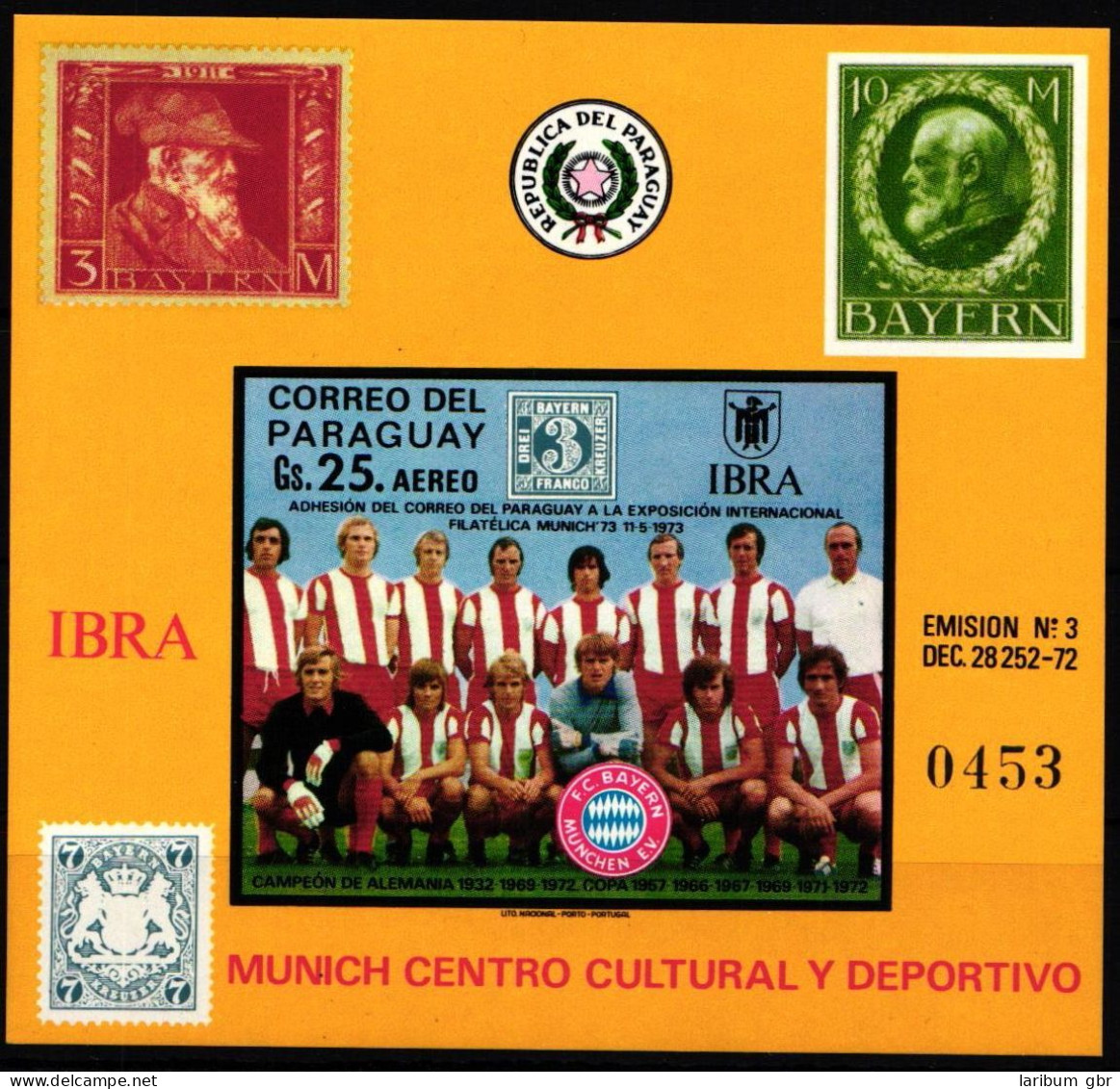 Paraguay Block 202 Postfrisch IBRA '73 München #ND174 - Paraguay