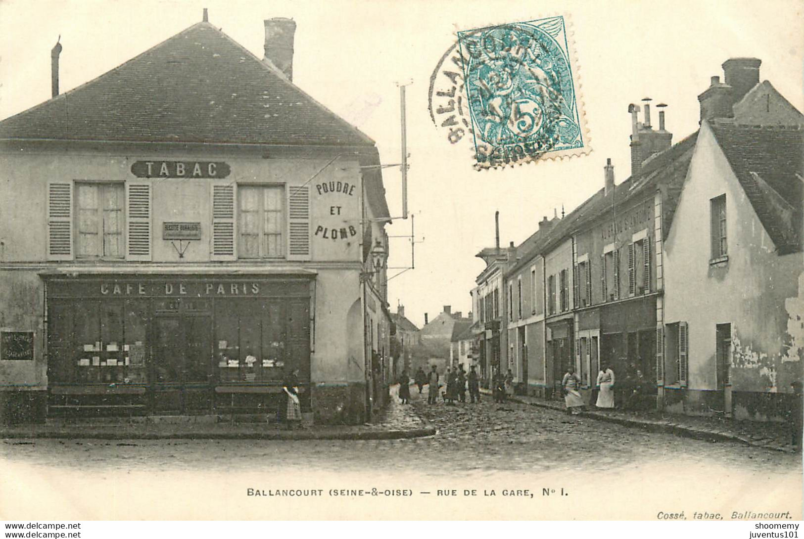 CPA Ballancourt-Rue De La Gare-1-Timbre      L1697 - Ballancourt Sur Essonne