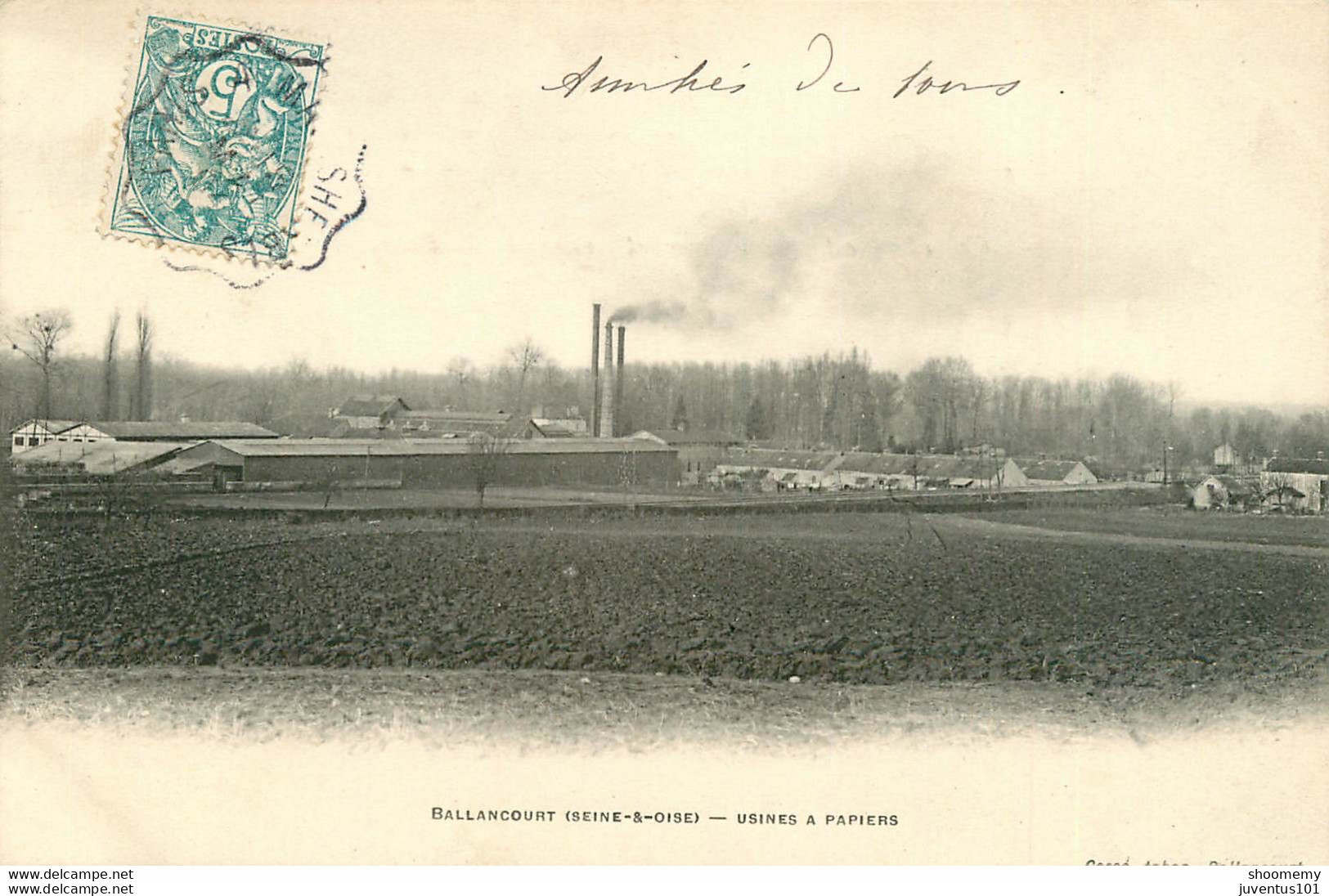 CPA Ballancourt-Usines à Papiers-Timbre      L1697 - Ballancourt Sur Essonne