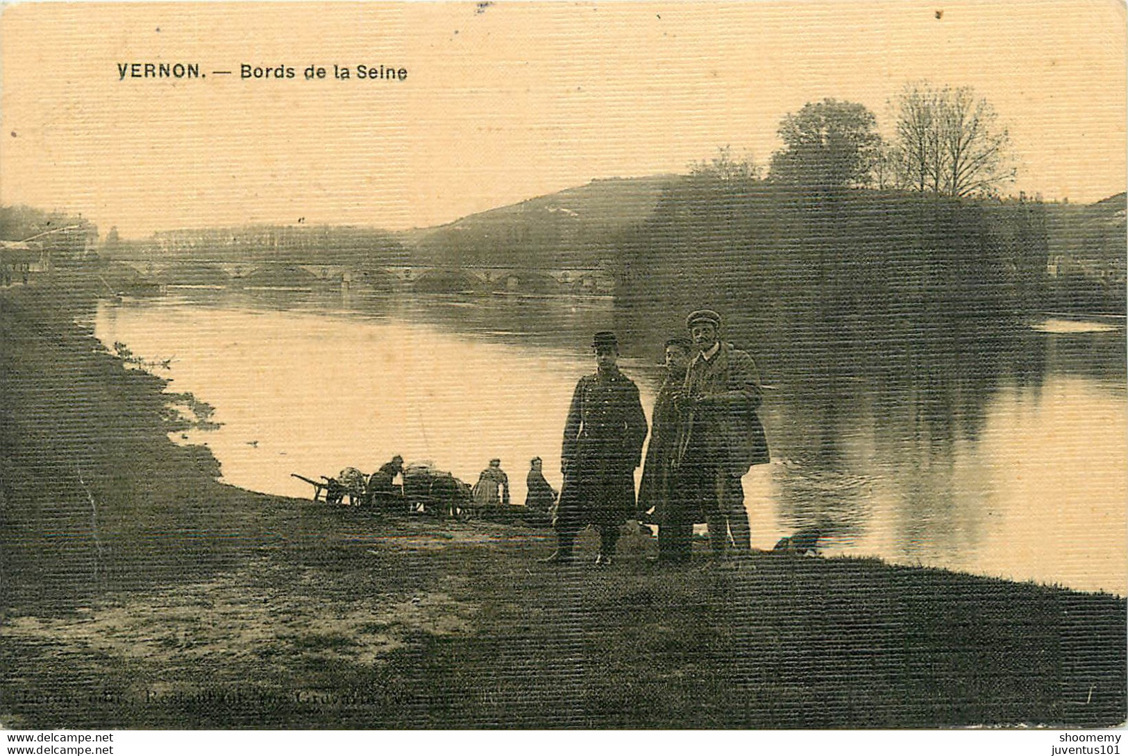 CPA Vernon-Bords De La Seine-Timbre    L1085 - Vernon