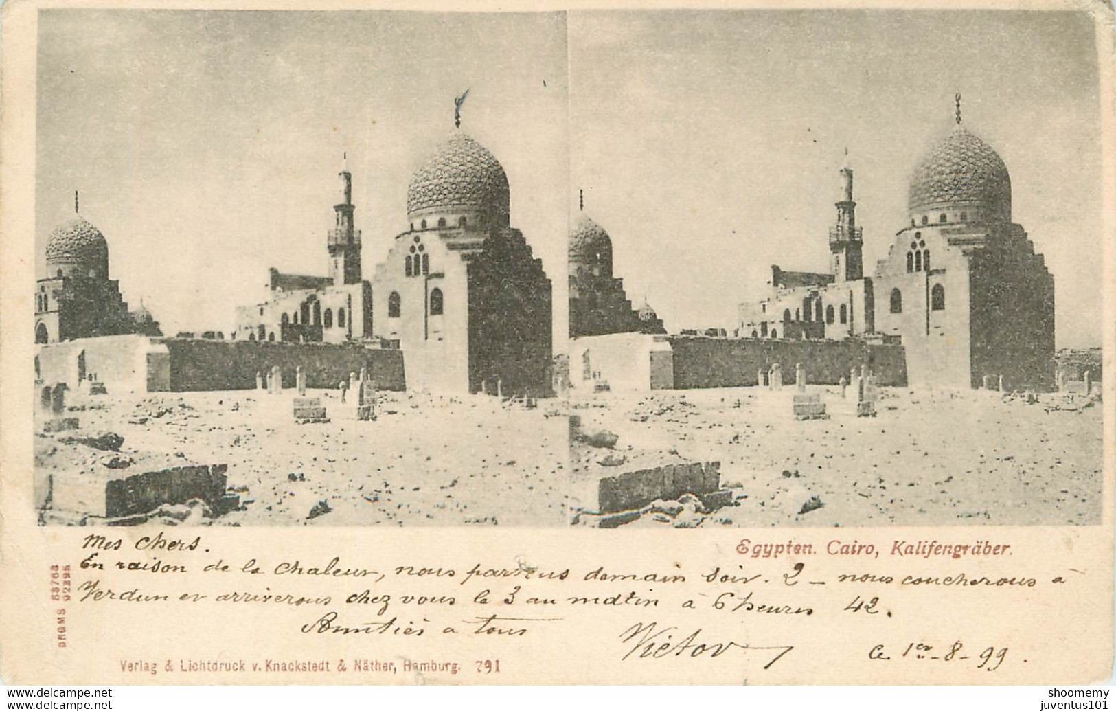 CPA Egypt-Cairo-Kalifengräber-Timbre-état Voir Scan         L1844 - Le Caire