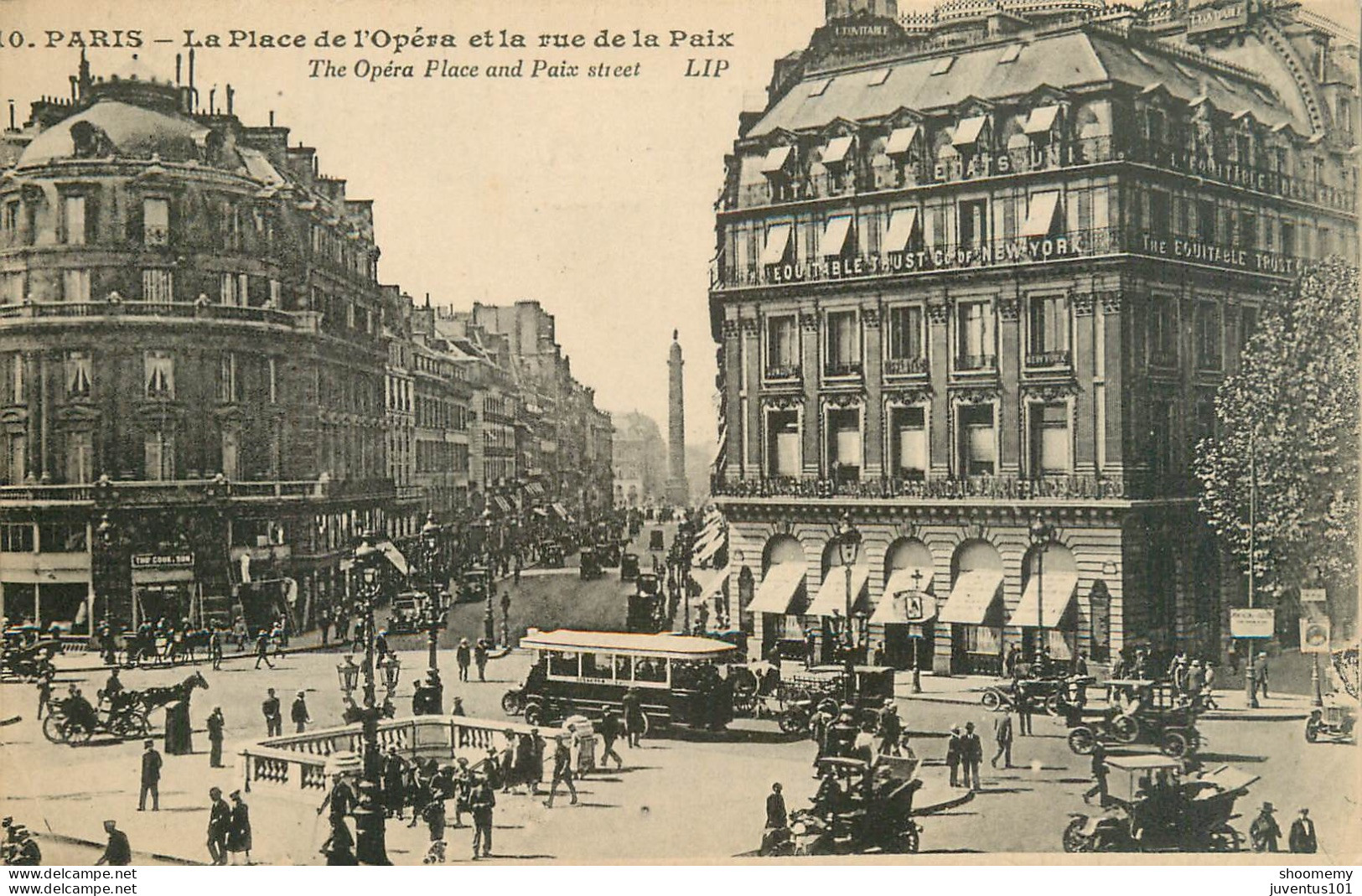 CPA Paris-La Place De L'Opéra Et La Rue De La Paix-10    L2348 - Distrito: 02